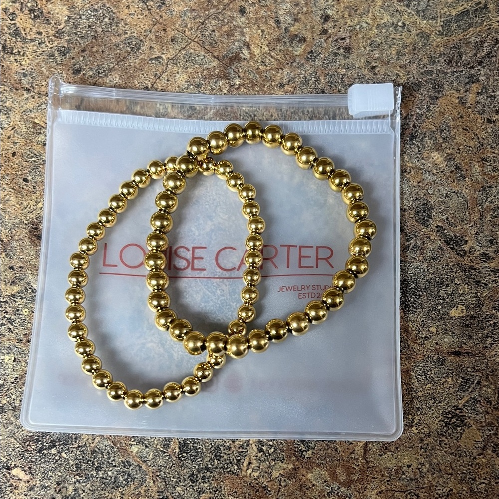 Elegant Gold Beaded Bracelet and Ring Set - Picture 4 of 6
